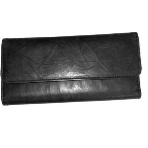 Croft&Barrow black leather wallet&checkbook holder